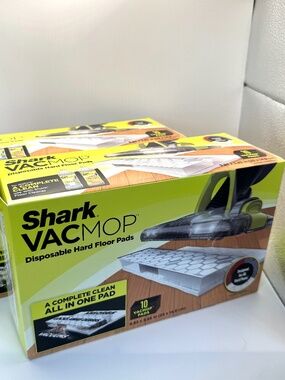 2 packs x 10 ct Shark Disposable Hard Floor VacMop Vacuum Mop Pad Refills VMP10